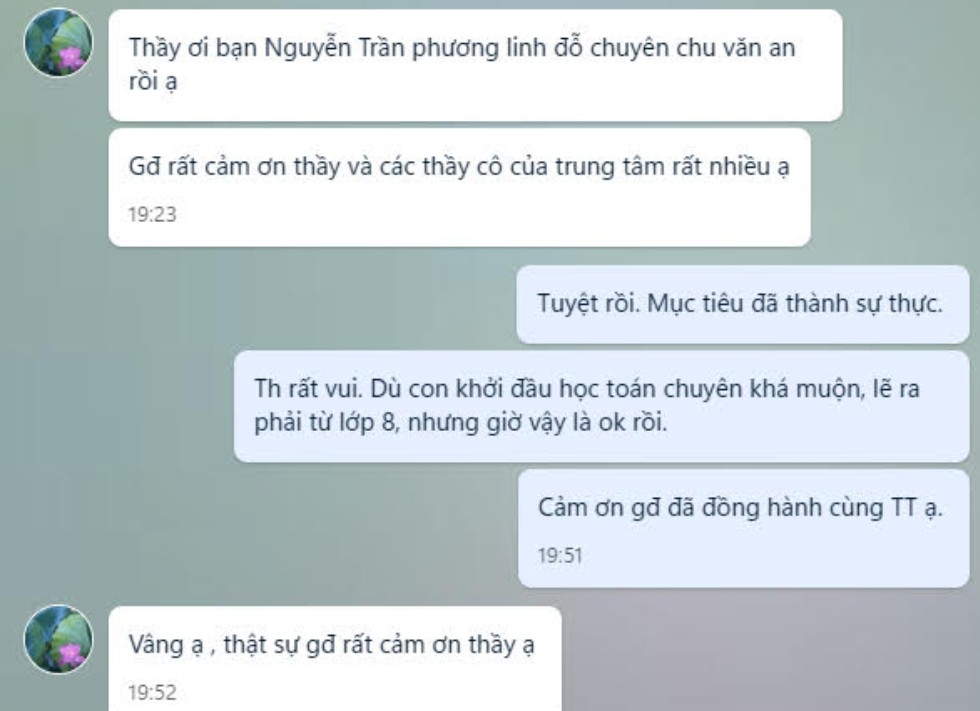 Feedback phụ huynh 3